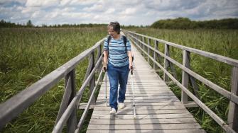 لمرضى التصلب المتعدد تمارين المشي قد تحسن من الوظائف الذهنية