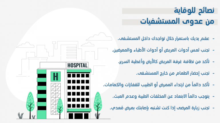 انفوجرافيك-نصائح-للوقاية-من-عدوى-المستشفيات