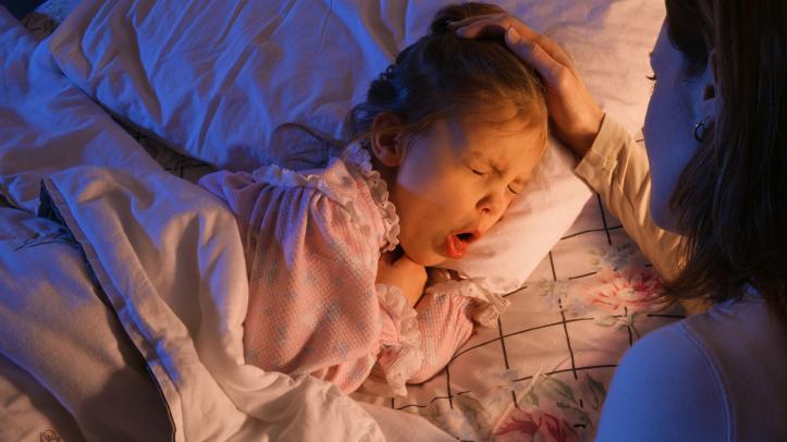 كحة الاطفال وقت النوم